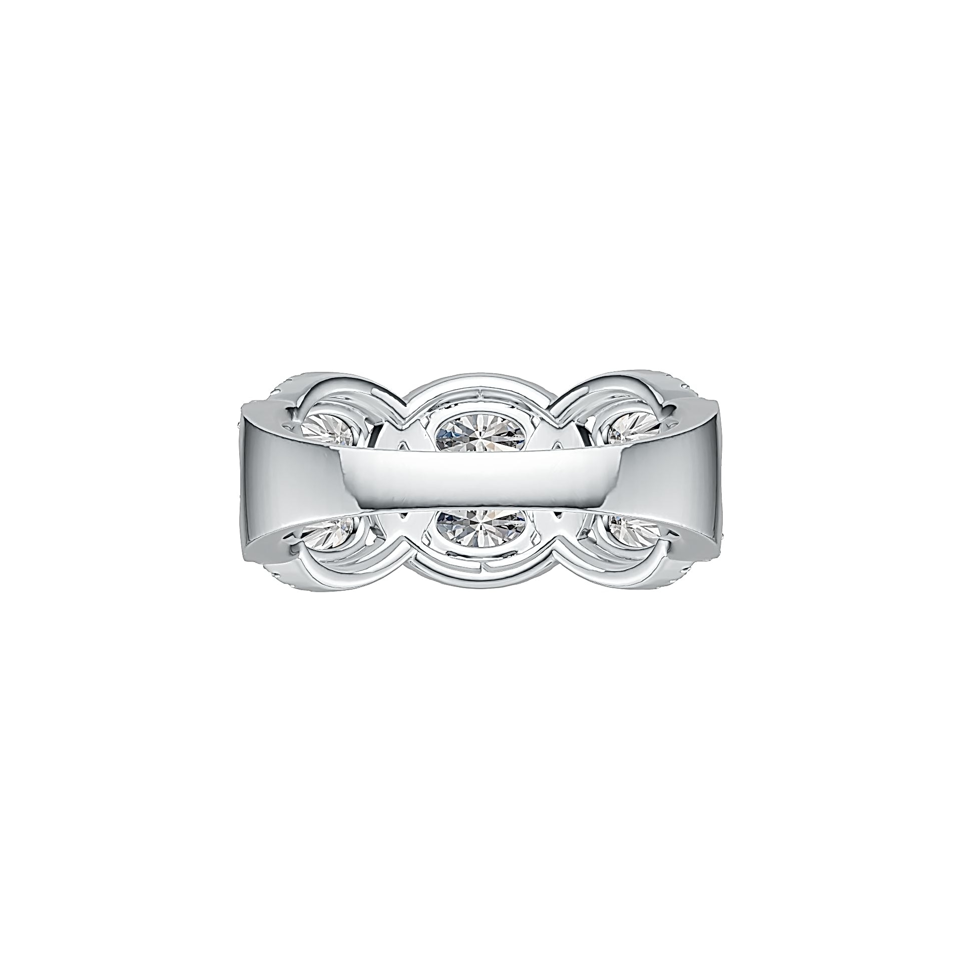 Sterling Silver Semi Mount Ring Setting Oval OV 6X4mm DHJ