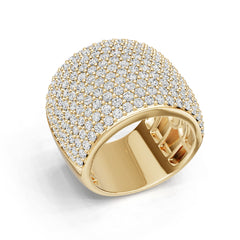 18K Gold Semi Mount Ring Setting Round Ro 6x6mm Syz Jewelry