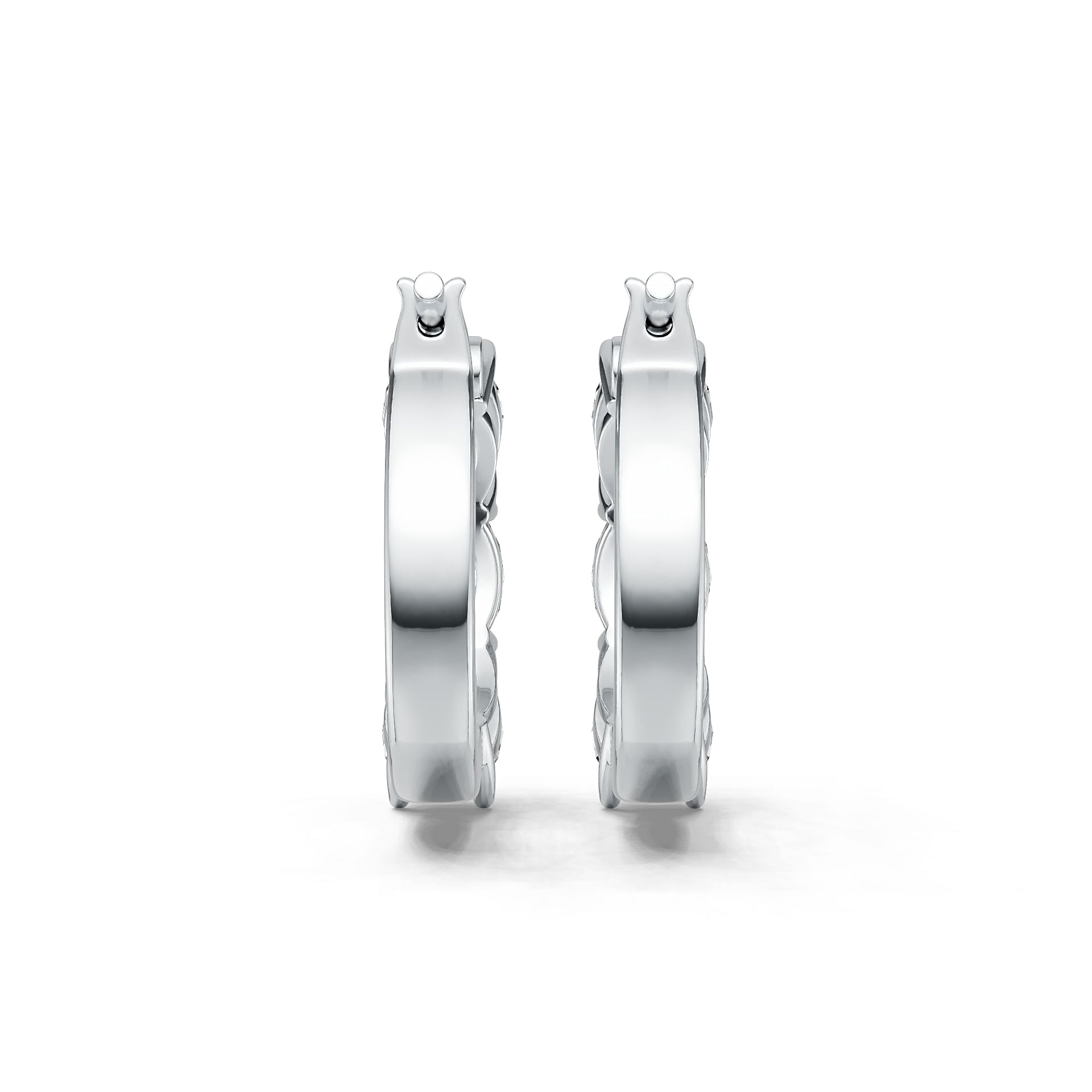 Sterling Silver Semi Mount Earrings Setting Oval OV 7x5mm White Topaz PJC180 Syzjewelry