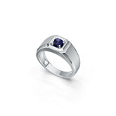 Men's Sterling Silver Semi Mount Ring Setting Round RD 4x4mm White Top 2344 Syzjewelry