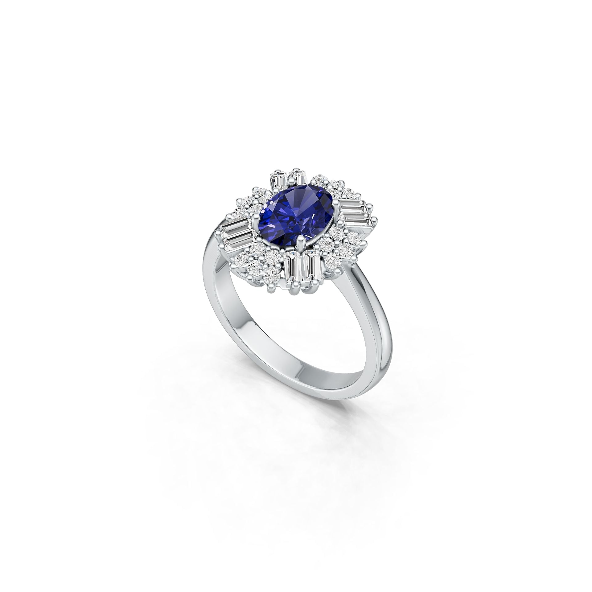 Sterling Silver Semi Mount Ring Setting Oval OV 8x6mm Syzjewelry