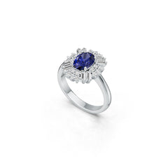 Sterling Silver Semi Mount Ring Setting Oval OV 8x6mm Syzjewelry