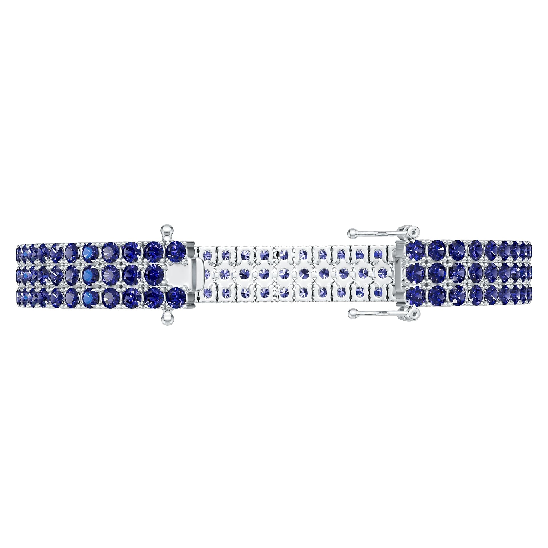 Platinum Semi Mount Bracelet Setting Round Ro Syz Jewelry