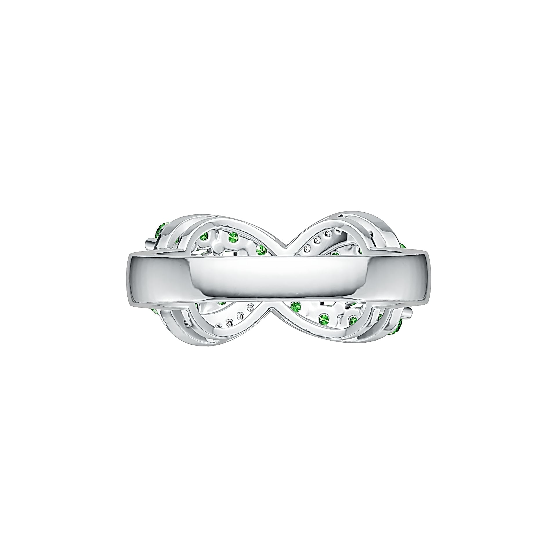 Platinum Semi Mount Ring Setting Round RD 2.5mm Diamond Accent DHJ