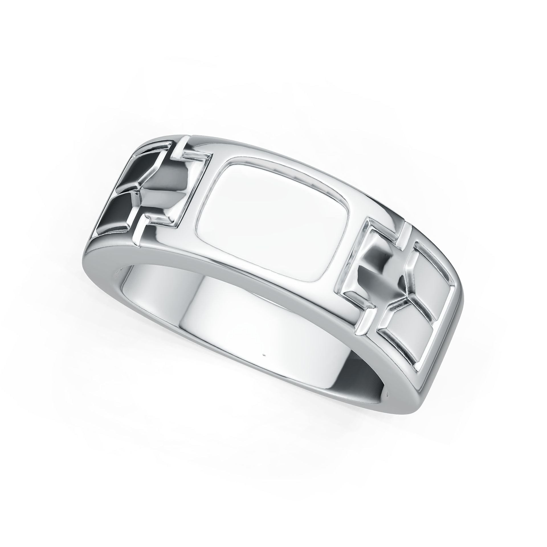 Platinum Semi Mount Ring Setting Round Ro 6x6mm Syz Jewelry