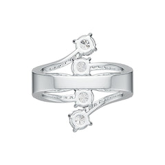 Sterling Silver Semi Mount Ring Setting Round RD 5x5mm DHJ