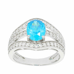 Platinum Semi Mount Ring Setting Oval OV 9x7mm Diamond Accent Syzjewelry