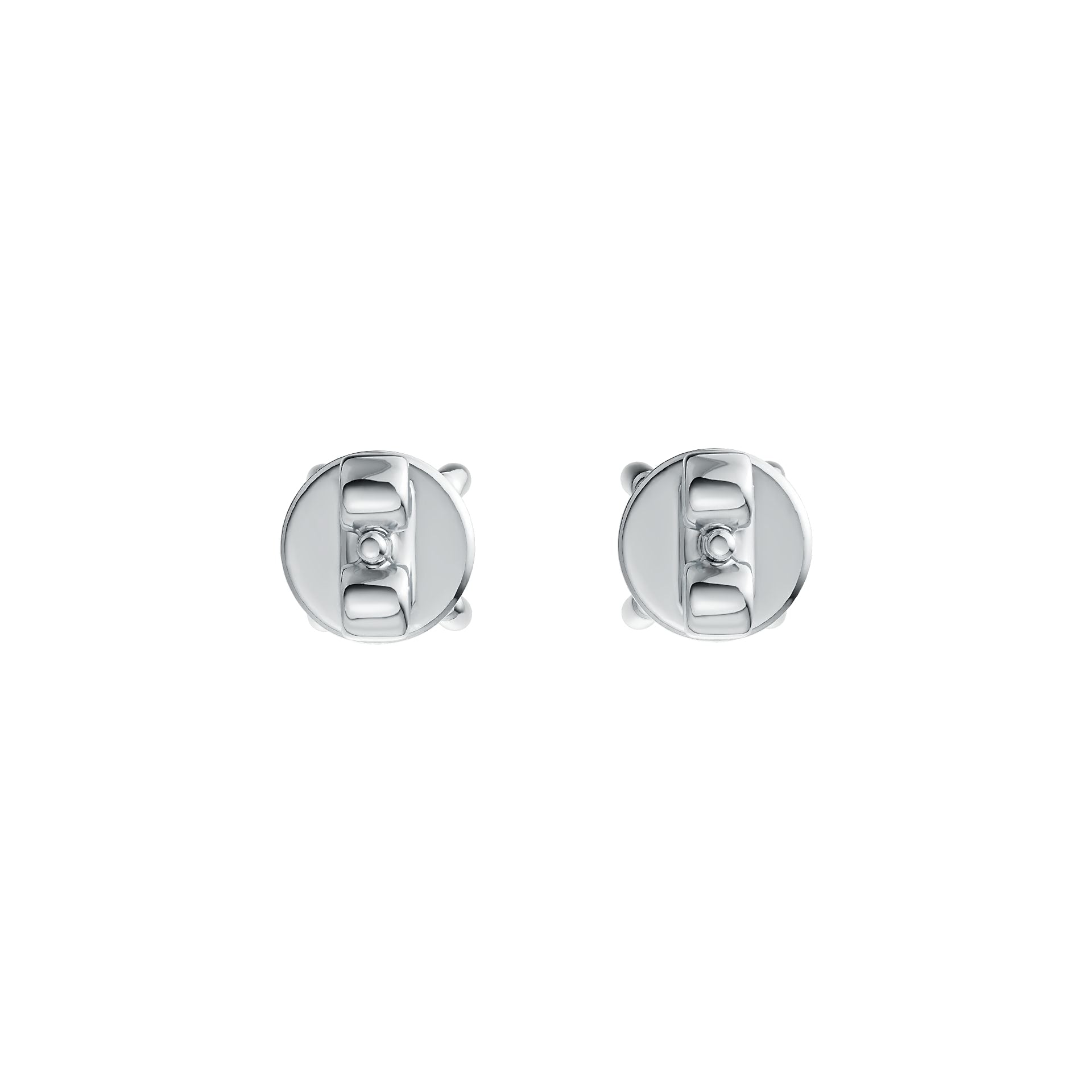10K Gold Semi Mount Earrings Setting Round RD 4x4mm Stud DHJ