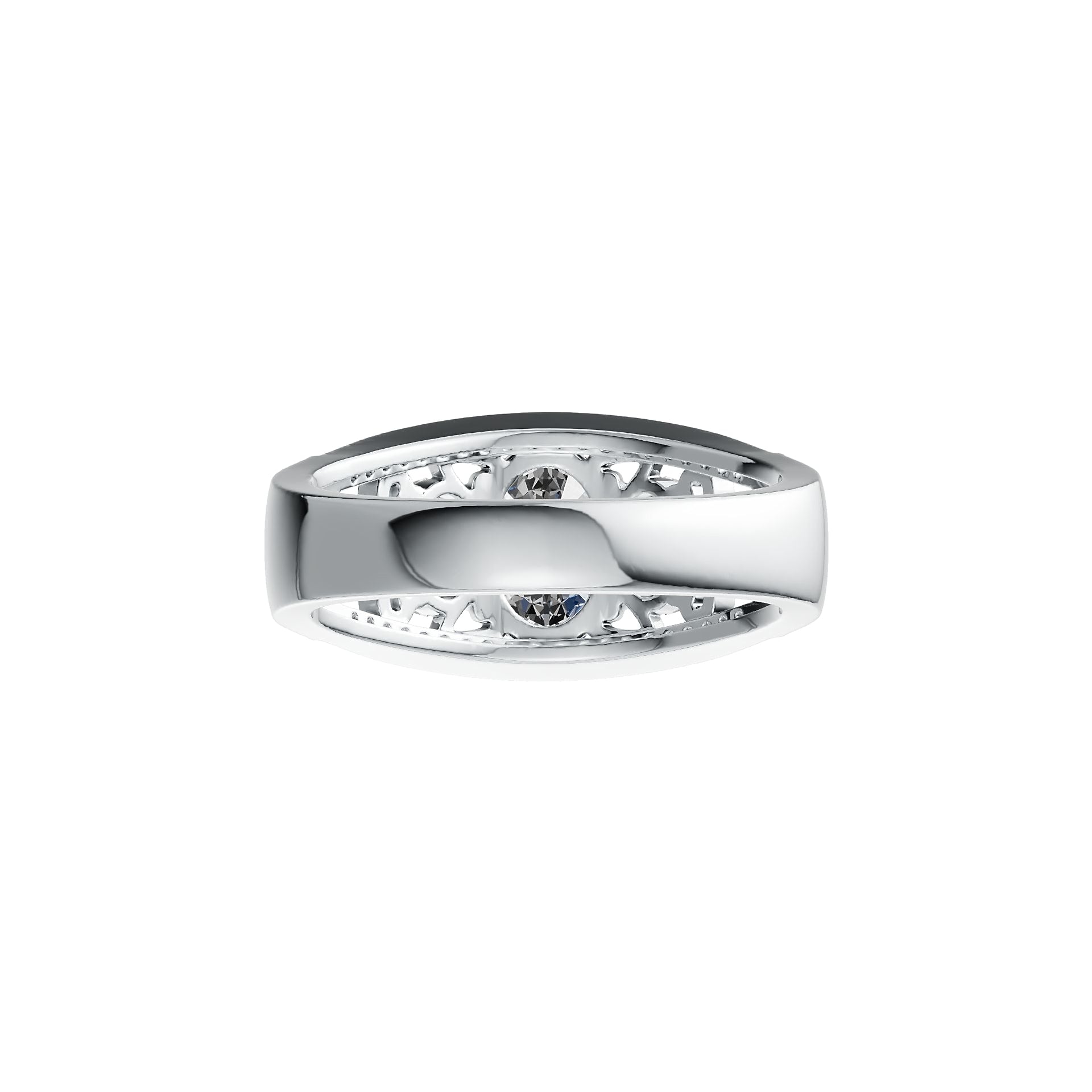 Sterling Silver Semi Mount Ring Setting Oval OV 9X7mm OV 6X4mm DHJ