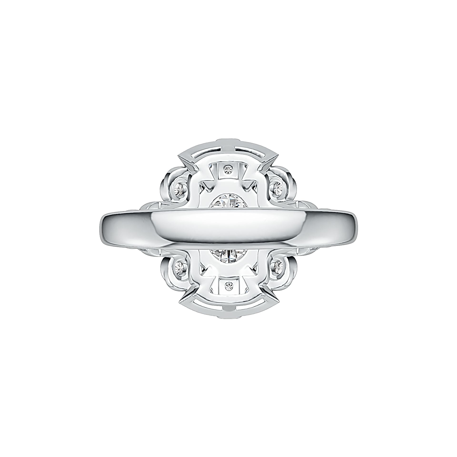 Sterling Silver Semi Mount Ring Setting Oval OV 8X6mm DHJ