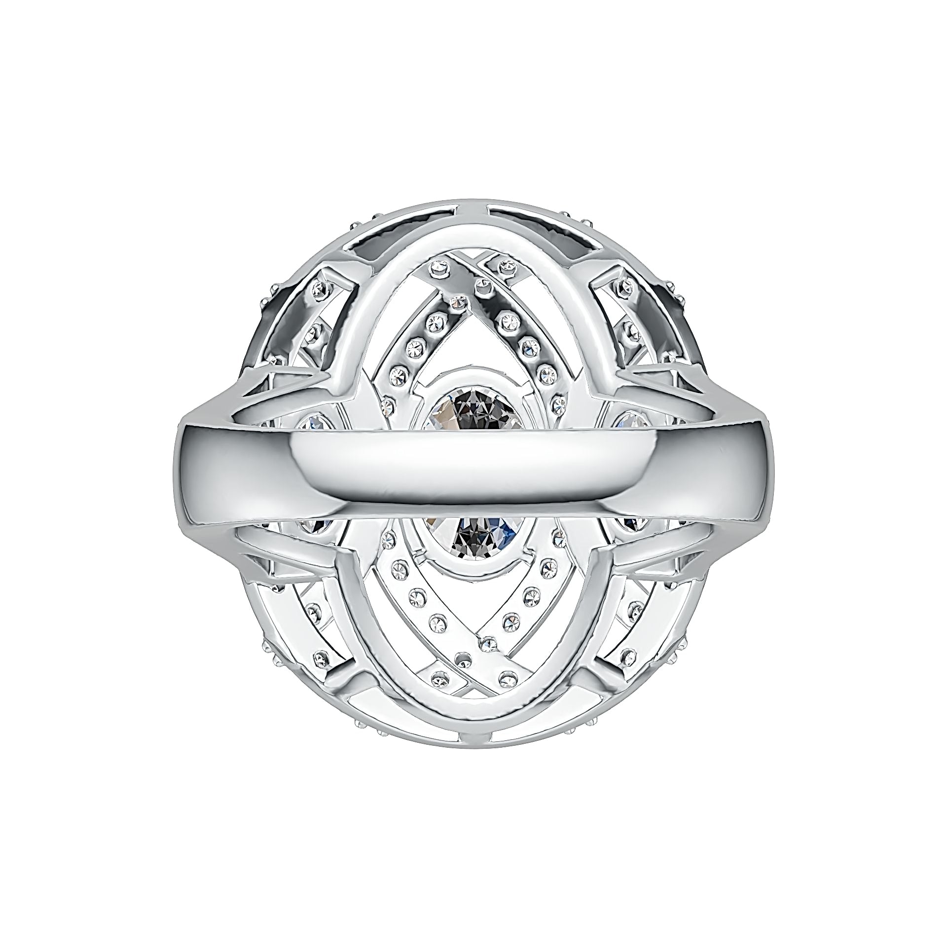 Sterling Silver Semi Mount Ring Setting Oval OV 8X6mm OV 6X4mm DHJ