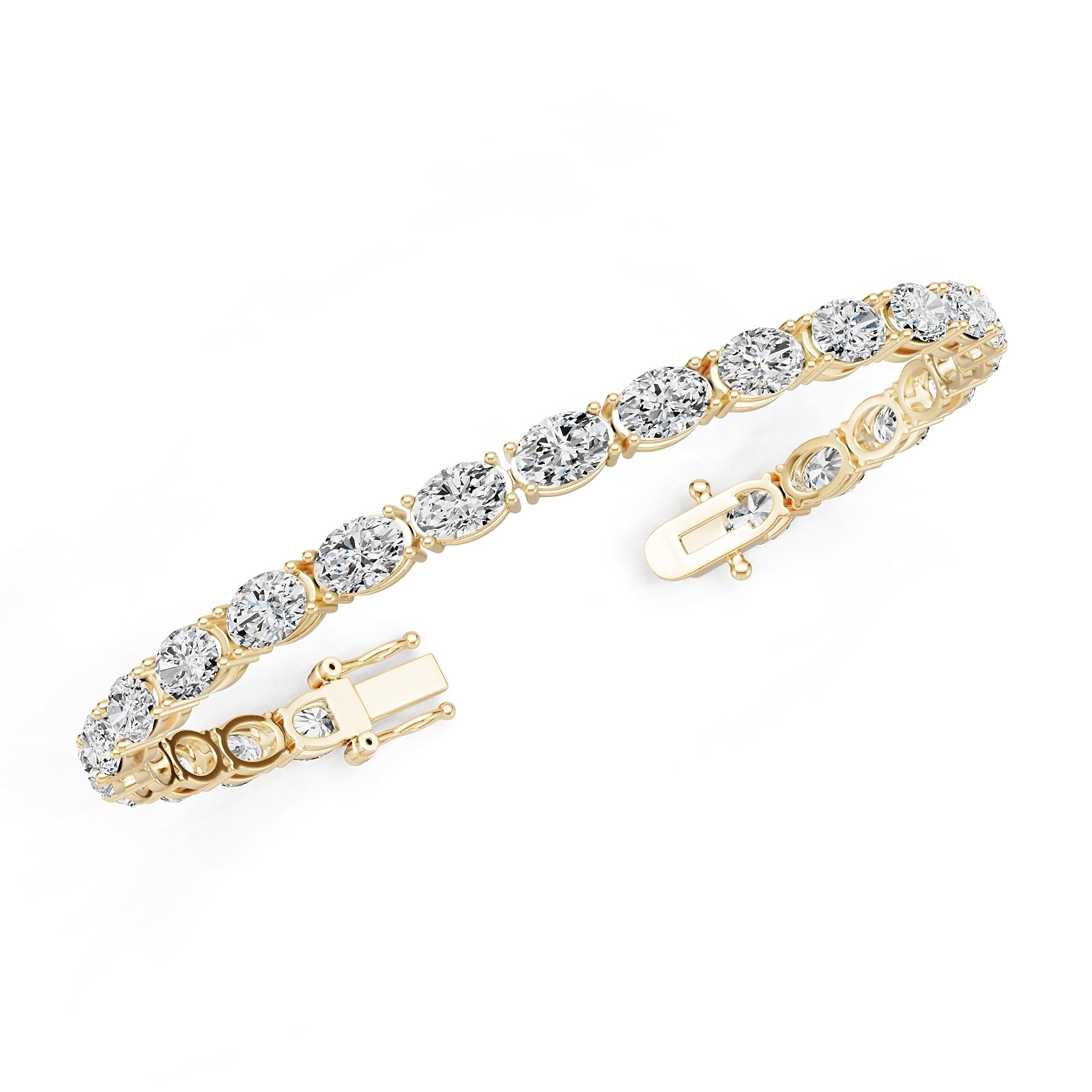 14K Gold Semi Mount Bracelet Setting Round Ro 5x5mm Syz Jewelry