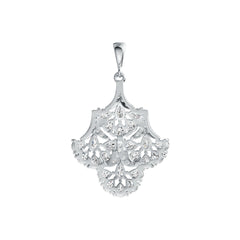 Sterling Silver Semi Mount Pendant Setting Pear PE 4X3mm PE 5X3mm DHJ
