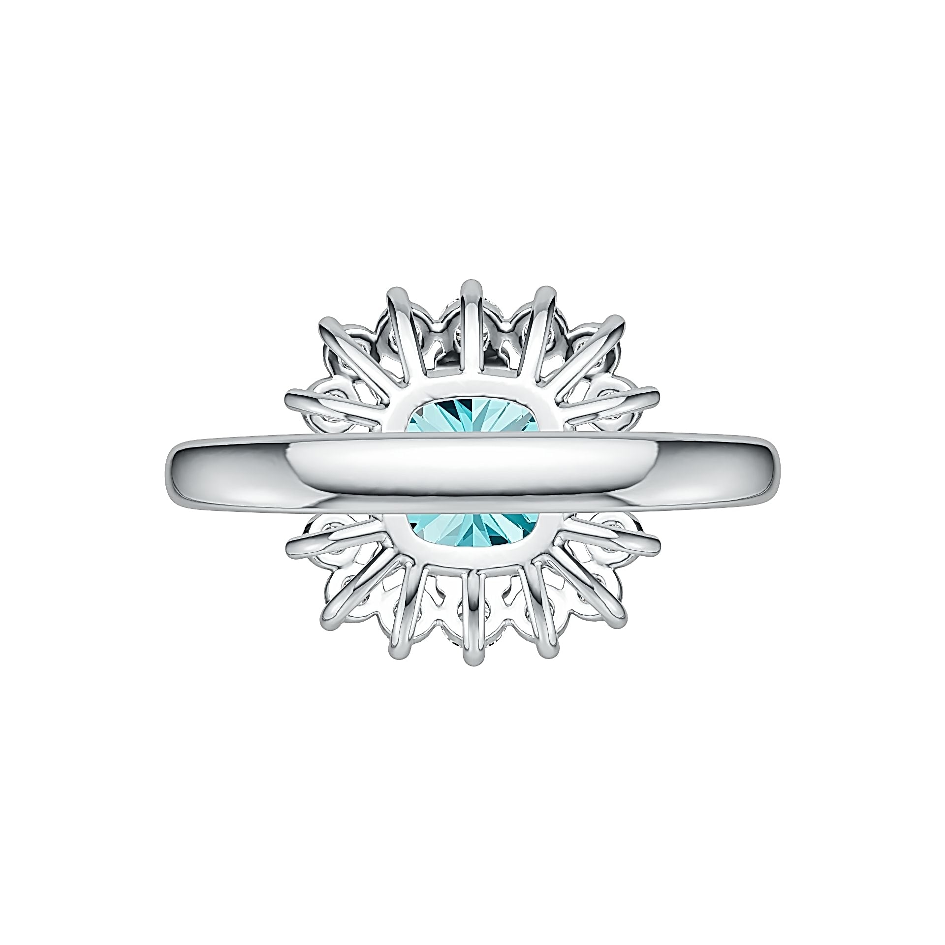 Sterling Silver Semi Mount Ring Setting Cushion CU 8X8mm Syzjewelry