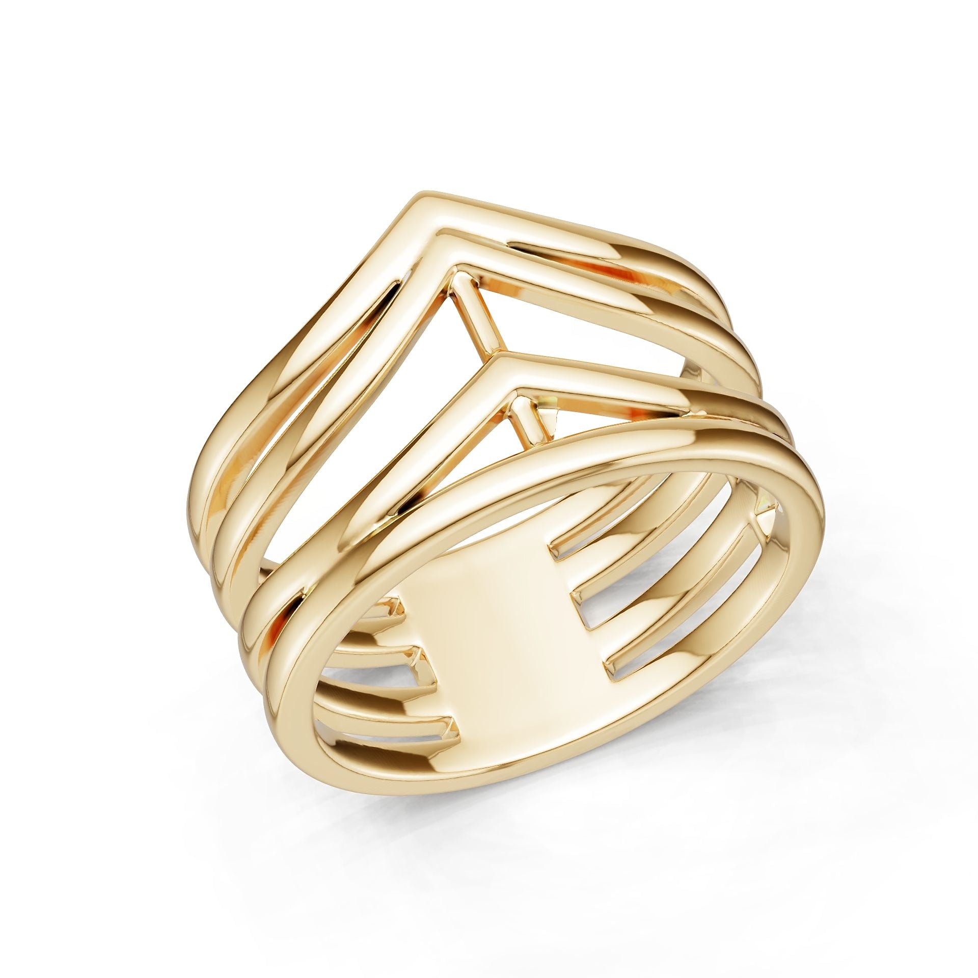 14K Gold Semi Mount Ring Setting Round Ro 6x6mm Syz Jewelry