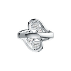 Sterling Silver Semi Mount Ring Setting Pear PE 7X5mm PE 6X4mm DHJ