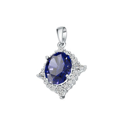 Sterling Silver Semi Mount Pendant Setting Oval Ov 10.5x8.5mm Syzjewelry