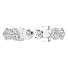 Platinum Semi Mount Bracelet Setting Round Ro 6x6mm Syz Jewelry