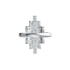 Sterling Silver Semi Mount Ring Setting Oval OV 5x3mm DHJ