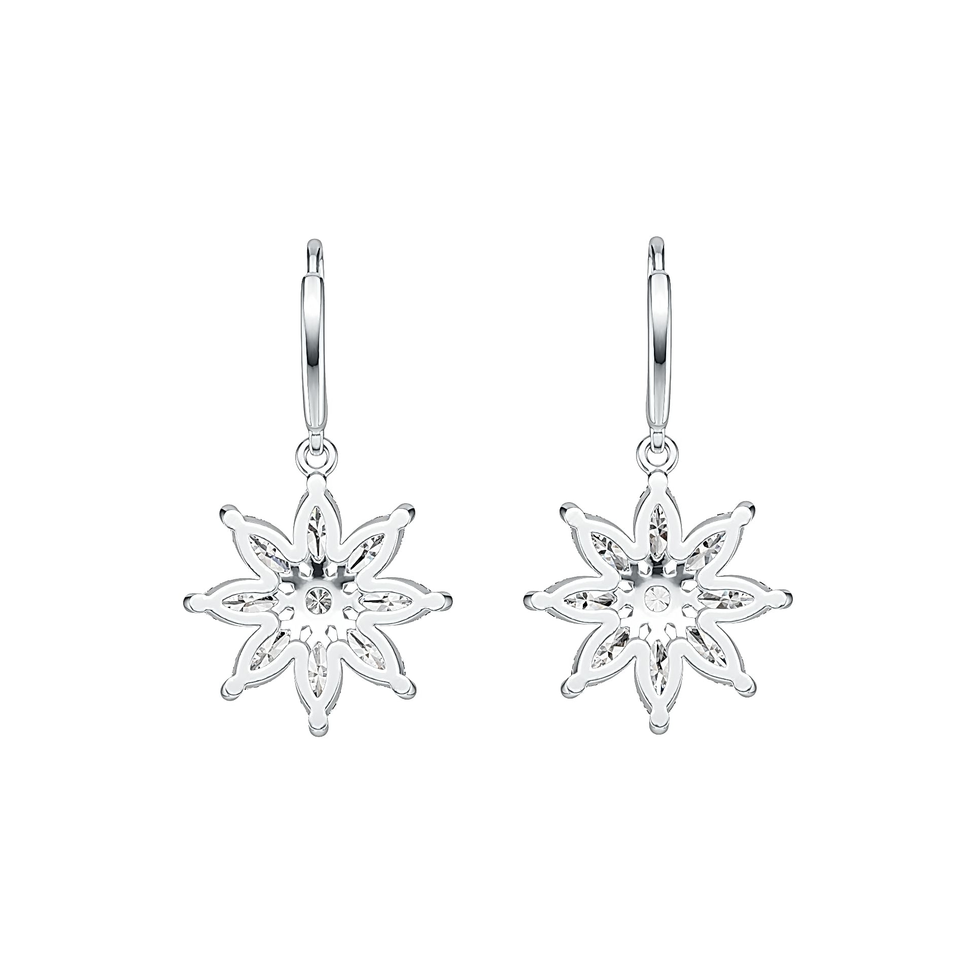 Sterling Silver Semi Mount Earrings Setting Marquise MQ 6X3mm DHJ