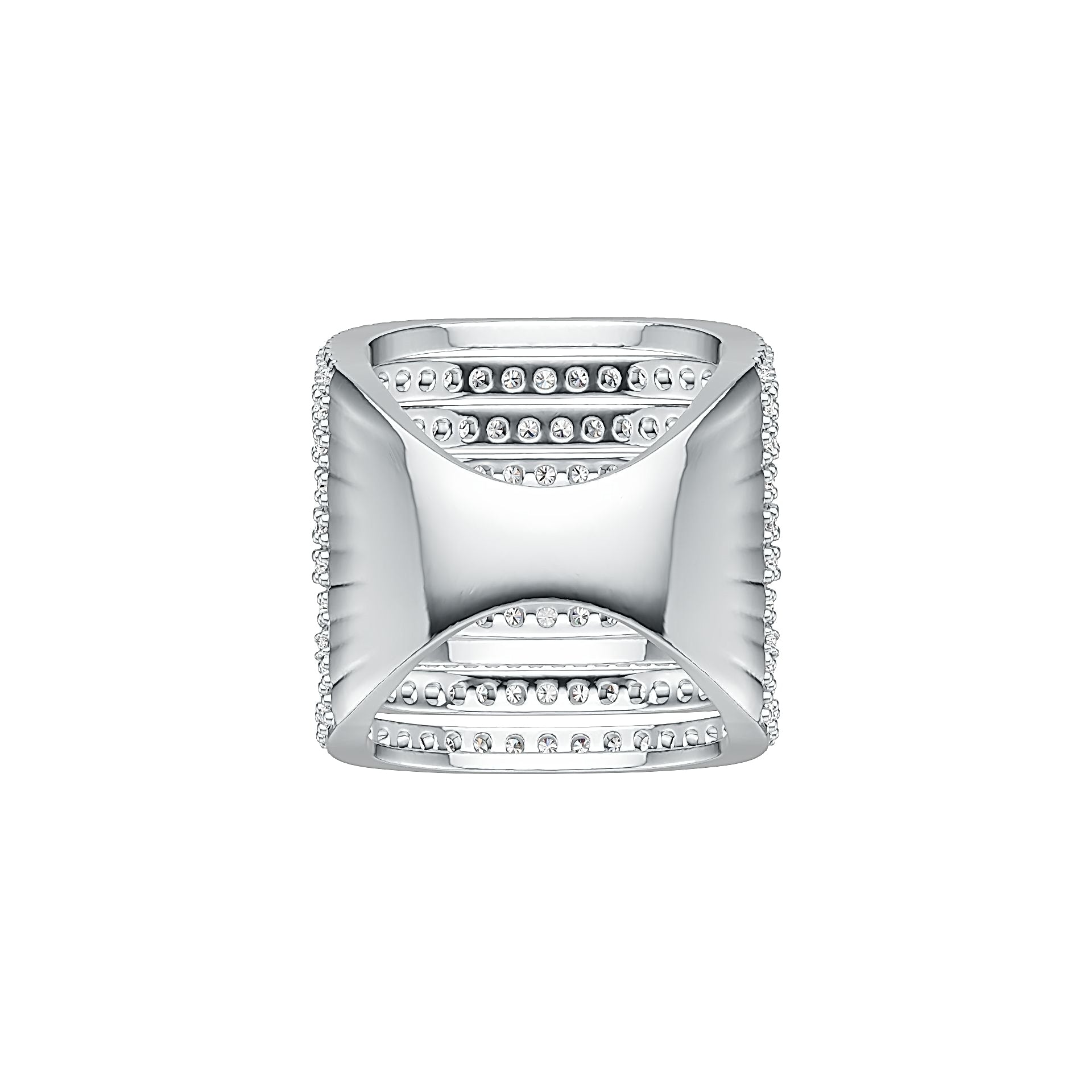 Sterling Silver Semi Mount Ring Setting Round RD 1.8mm DHJ