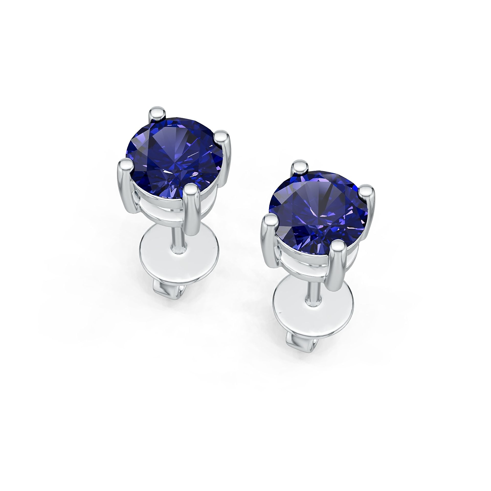 14K Gold Semi Mount Earrings Setting Round Ro Syz Jewelry