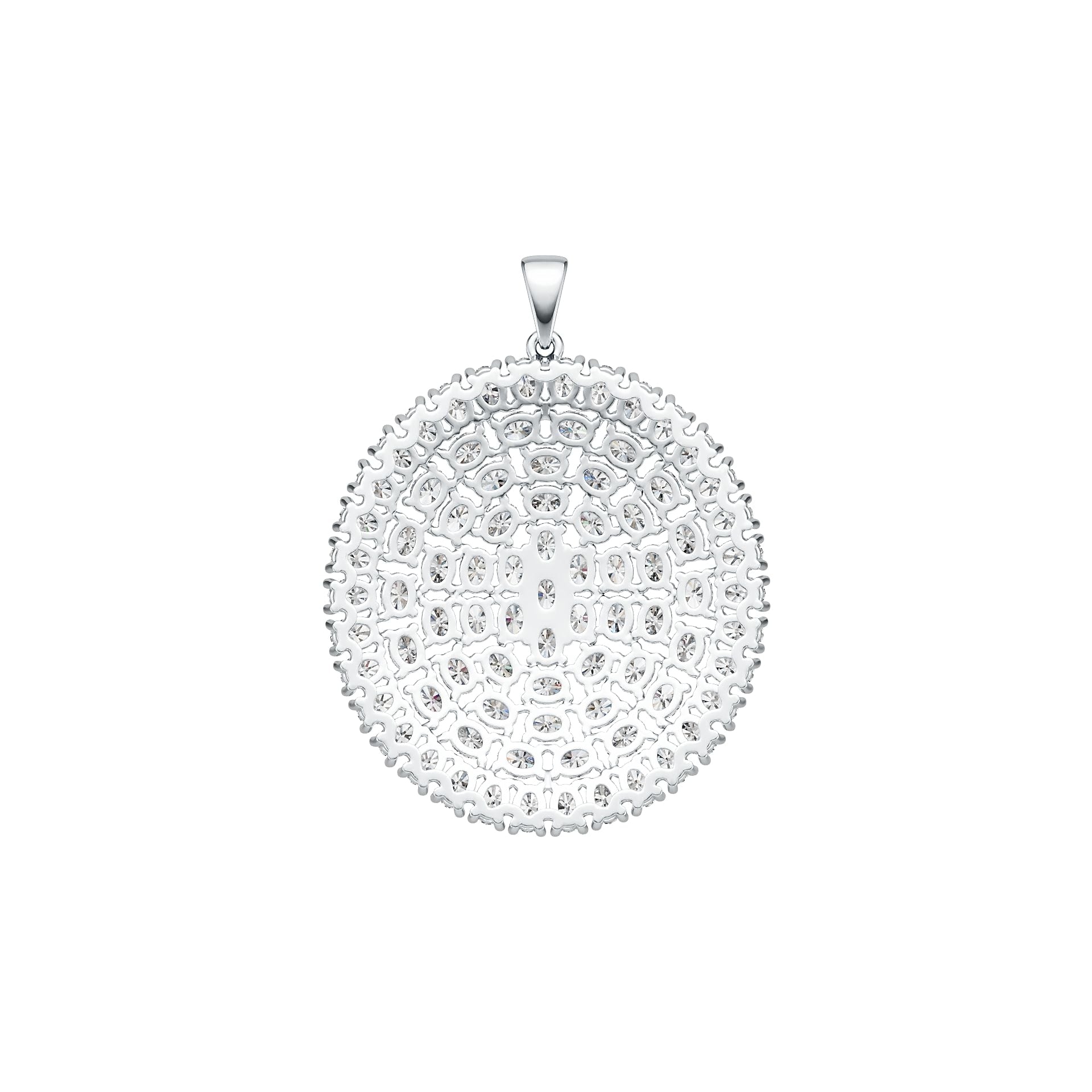 Sterling Silver Semi Mount Pendant Setting Oval OV 4X3mm DHJ