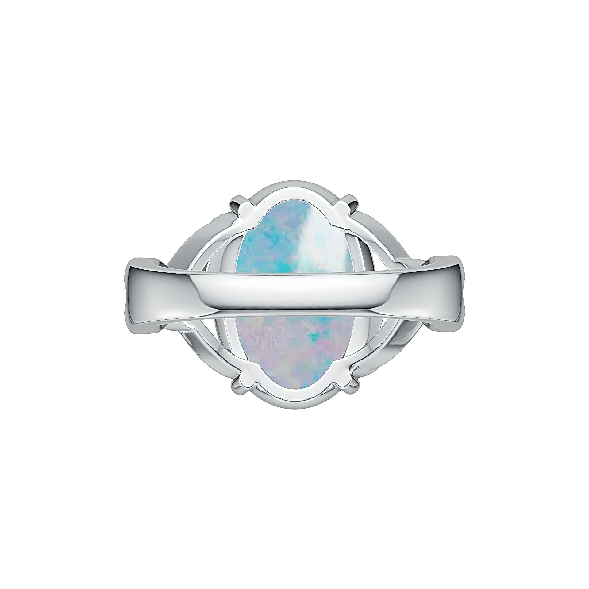10K Gold Semi Mount Ring Setting Oval OV 17X12mm Moissanite Accent DHJ