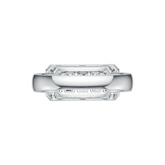 Sterling Silver Semi Mount Ring Setting Emerald OCT 5X3mm with White Topaz Syzjewelry