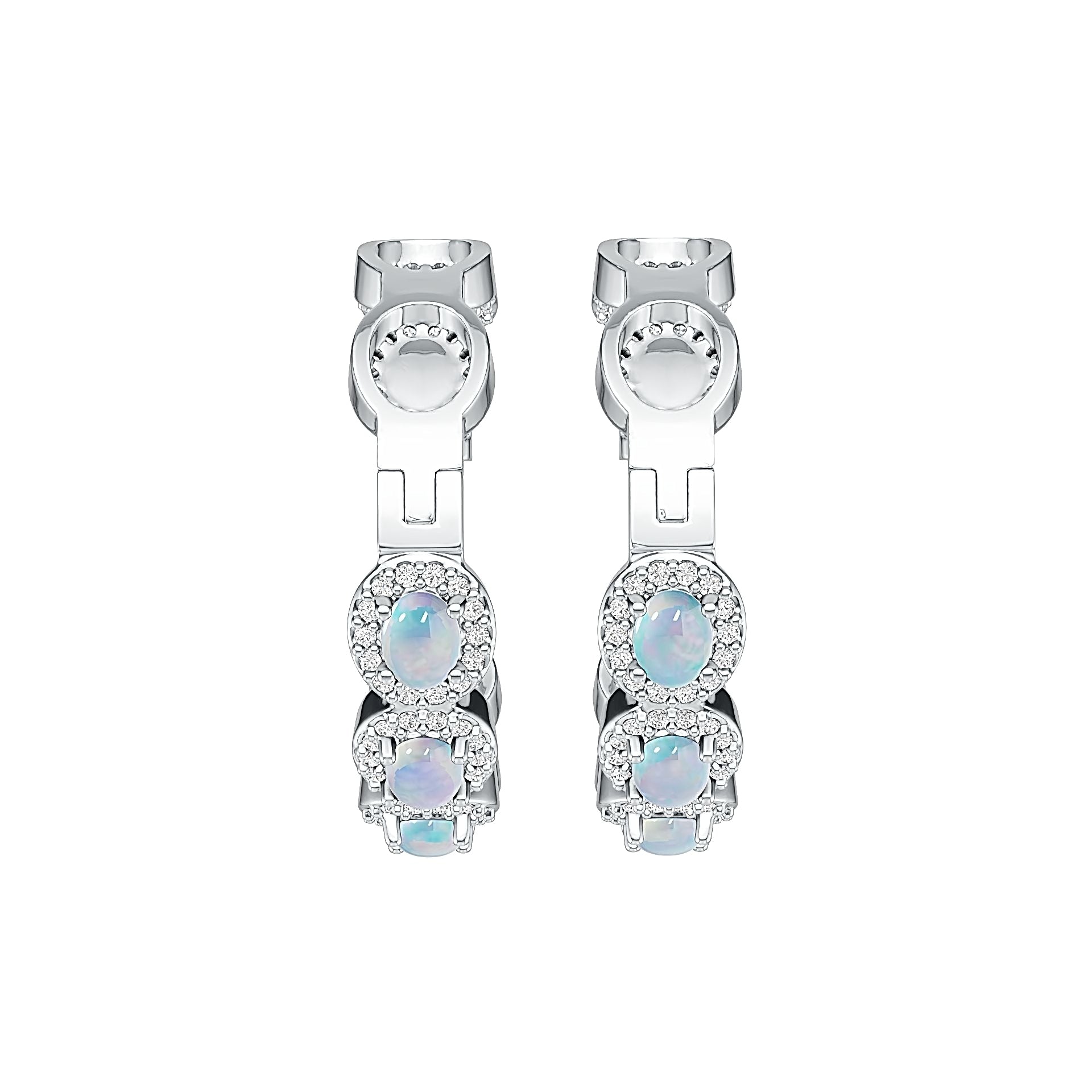 Sterling Silver Semi Mount Earrings Setting Oval OV 4X3mm DHJ