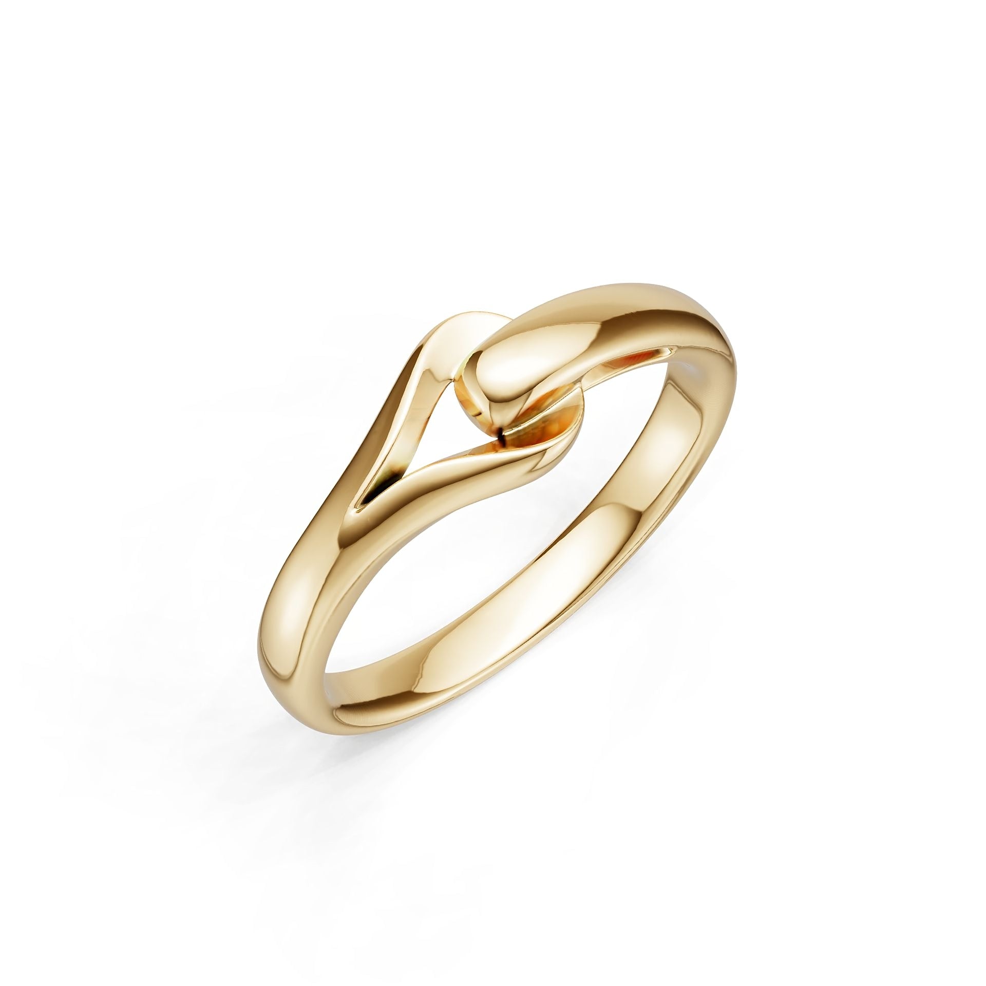 18K Gold Semi Mount Ring Setting Round Ro 6x6mm Syz Jewelry