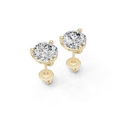 Platinum Semi Mount Earrings Setting Round Ro 6x6mm Diamond Accent Syz Jewelry