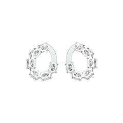 Sterling Silver Semi Mount Earrings Setting Oval OV 7X5mm DHJ