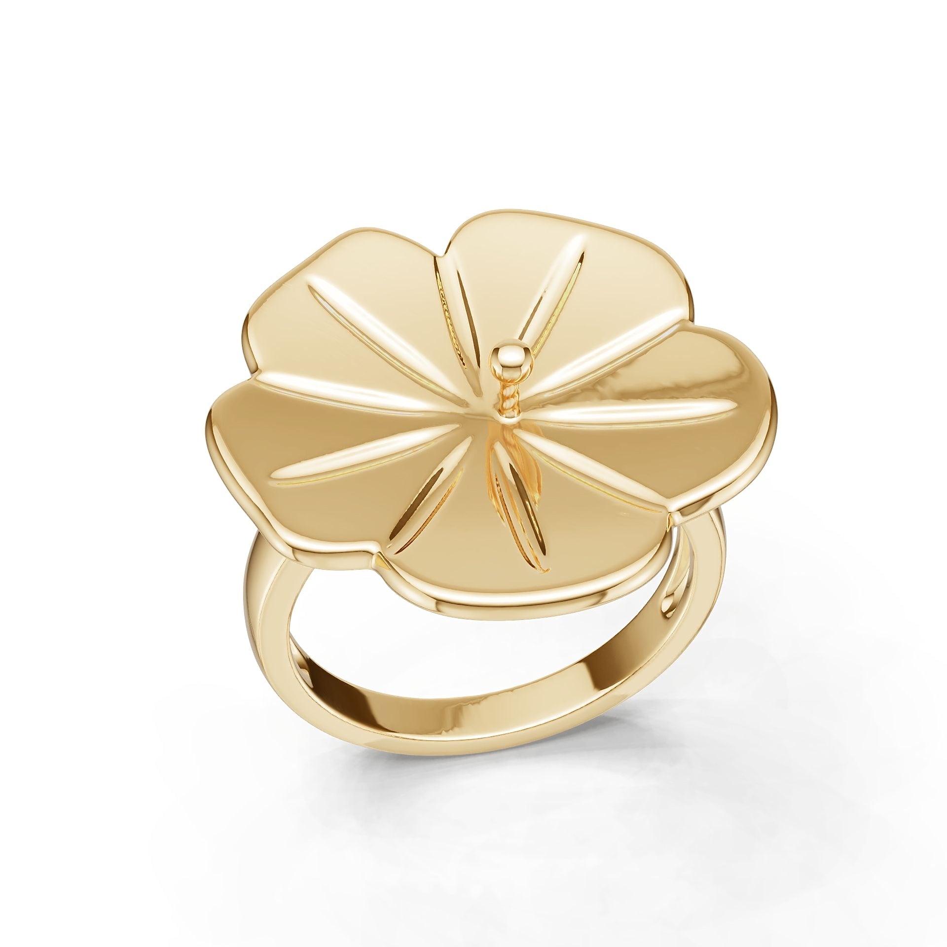 14K Gold Semi Mount Ring Setting Round Ro 6x6mm Syz Jewelry