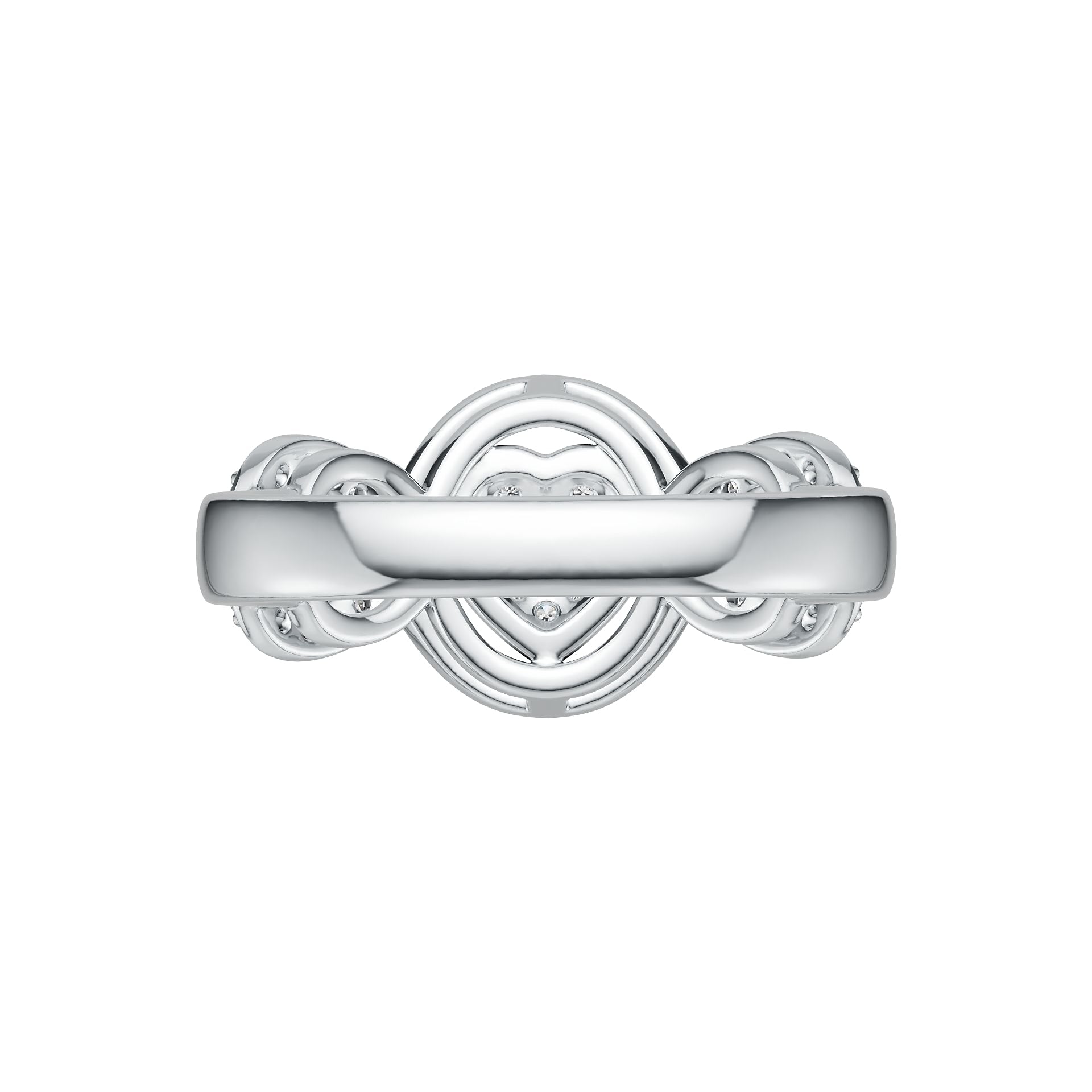 Sterling Silver Semi Mount Ring Setting Round RD 1.25mm DHJ