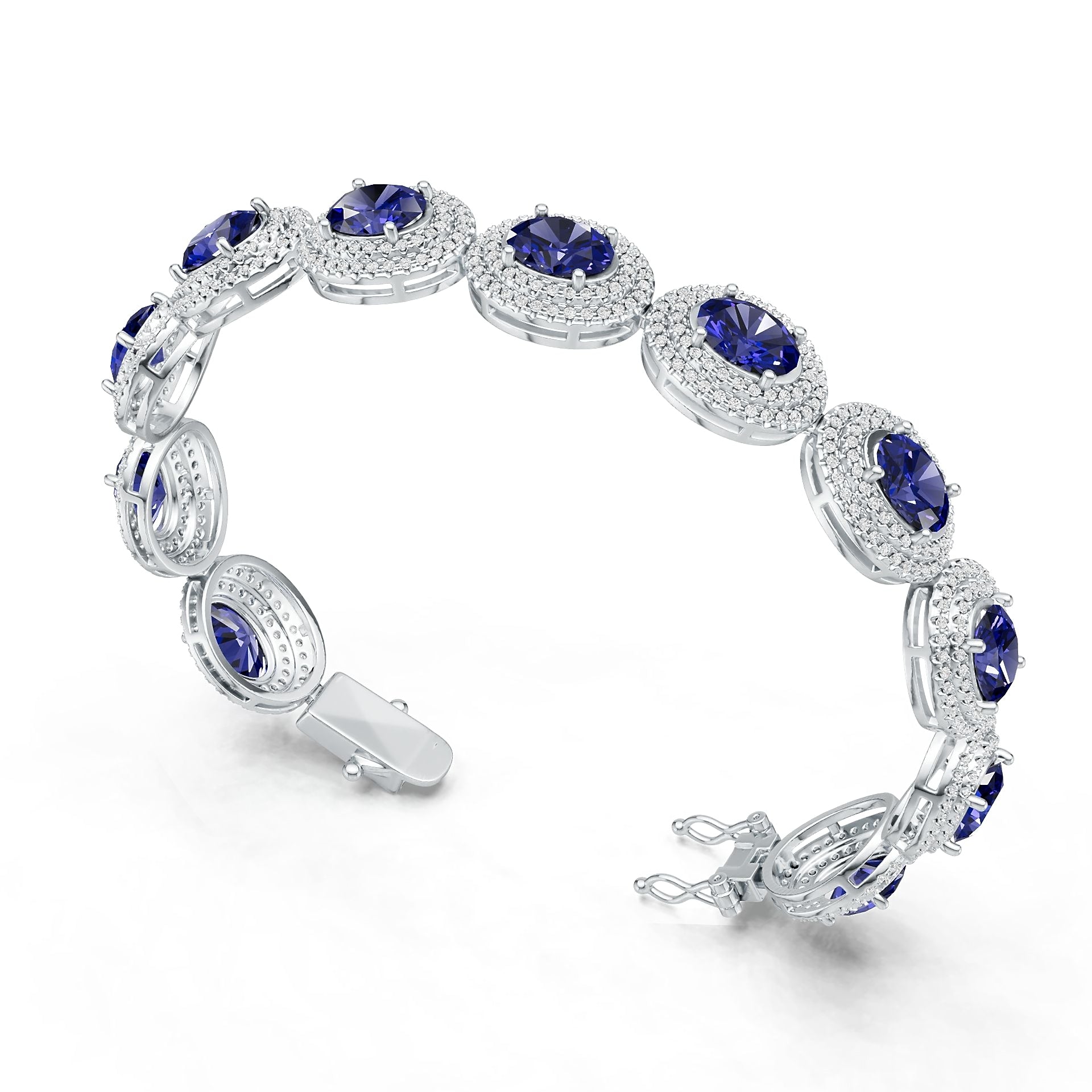 Sterling Silver Semi Mount Tennis Bracelet Setting Round Rd DHJ