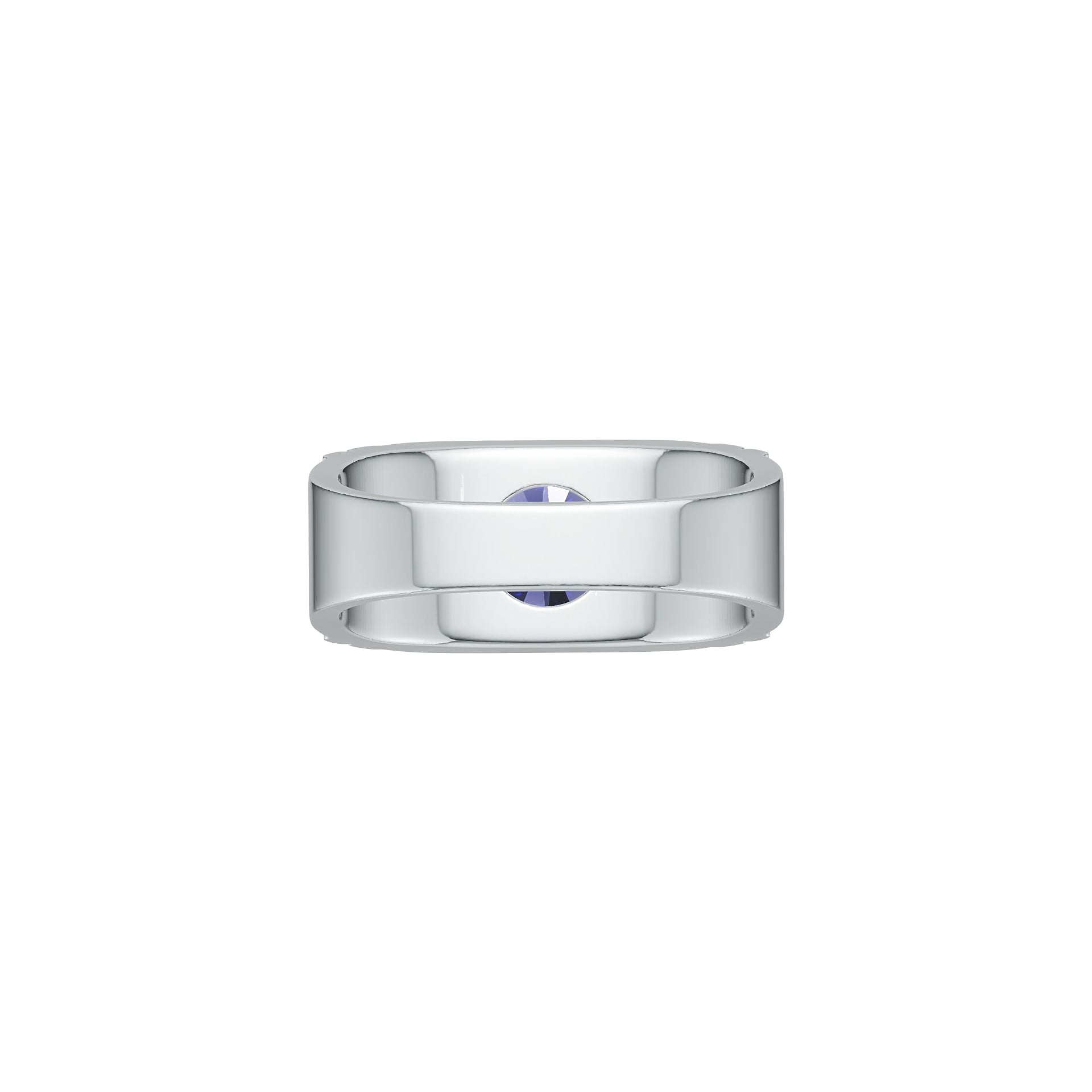 Men's Sterling Silver Semi Mount Ring Setting Round RD 8x8mm Ring with Accent Syzjewelry