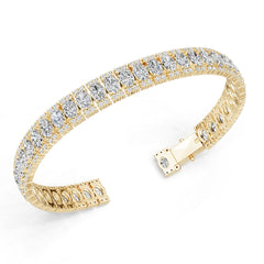 Platinum Semi Mount Bracelet Setting Oval Ov 6x4mm Diamond Accent Syz Jewelry