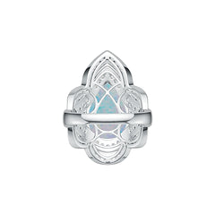 Sterling Silver Semi Mount Ring Setting Pear PE 17X12mm Cabochon DHJ