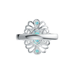 Platinum Semi Mount Ring Setting Oval OV 10X8mm Cabochon DHJ