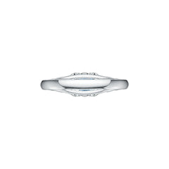 Sterling Silver Semi Mount Ring Setting Emerald OCT 7x5mm Art Deco Style Syzjewelry