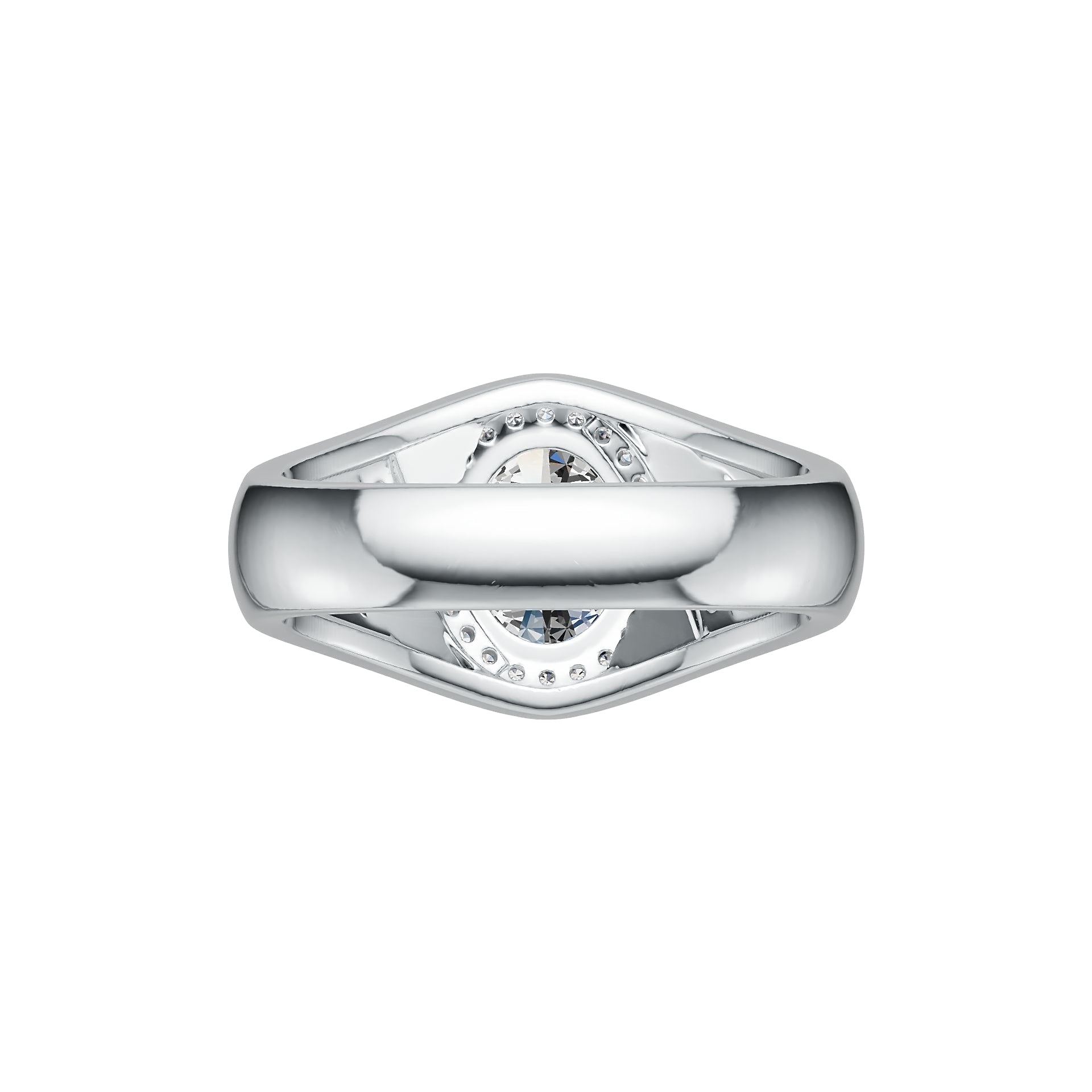 Sterling Silver Semi Mount Ring Setting Oval OV 10X8mm DHJ