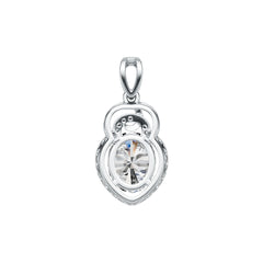 Sterling Silver Semi Mount Pendant Setting Oval OV 10X8mm DHJ