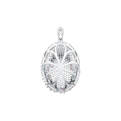 Sterling Silver Semi Mount Pendant Setting Oval OV 5X3mm DHJ
