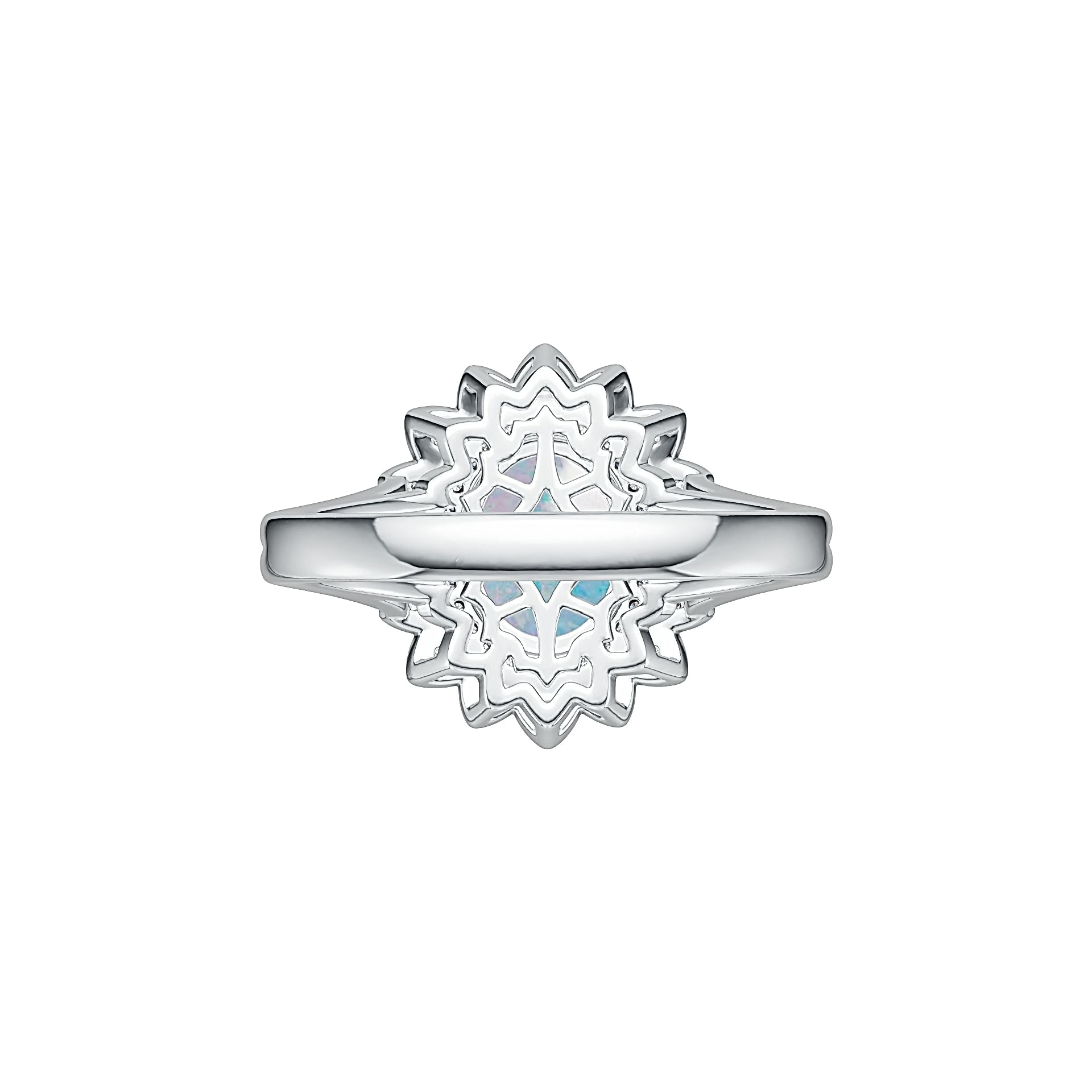 Sterling Silver Semi Mount Ring Setting Oval OV 10X8mm Cabochon DHJ