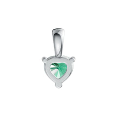 Sterling Silver Semi Mount Pendant Setting Heart HT 5.5X5.5mm DHJ