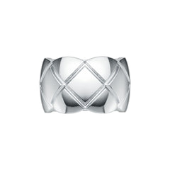 14K Gold Band Ring 13mm Wide with Pattern DHJ