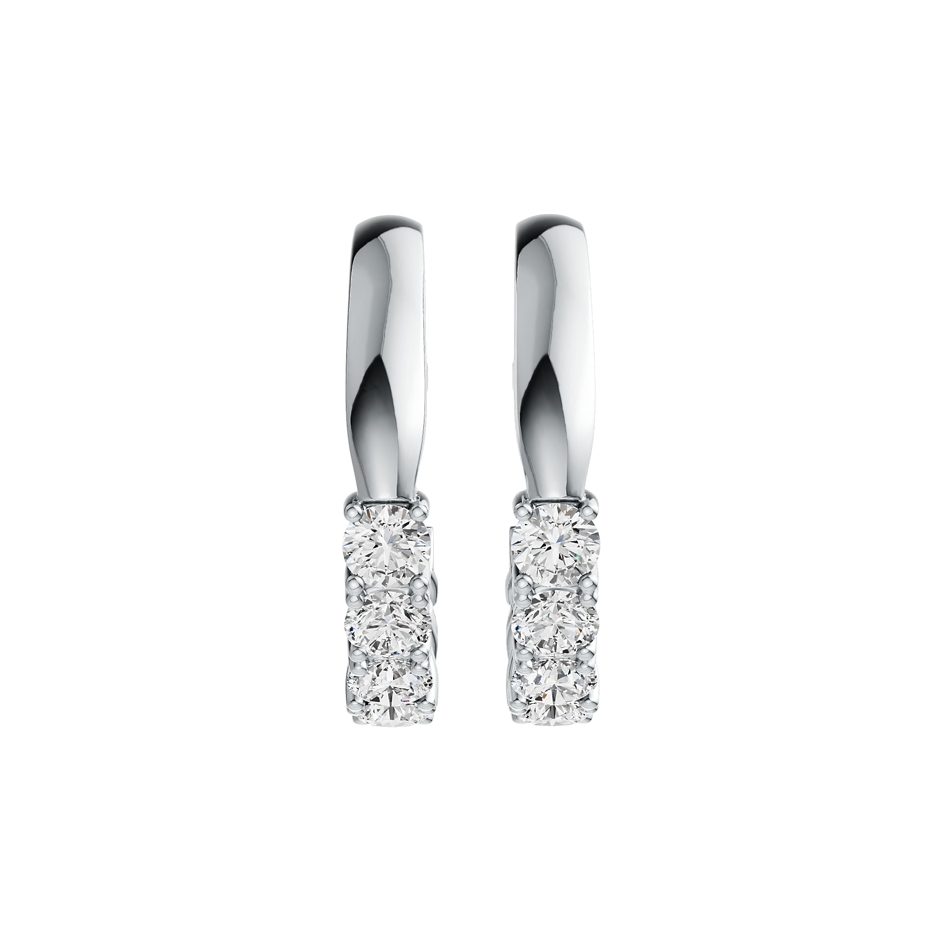 Sterling Silver Semi Mount Earrings Setting Round RD 4x4mm DHJ