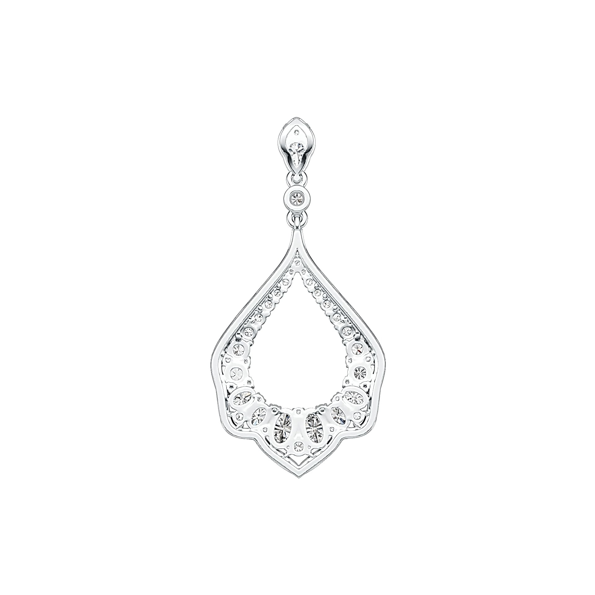 Sterling Silver Semi Mount Pendant Setting Oval OV 6X4mm DHJ