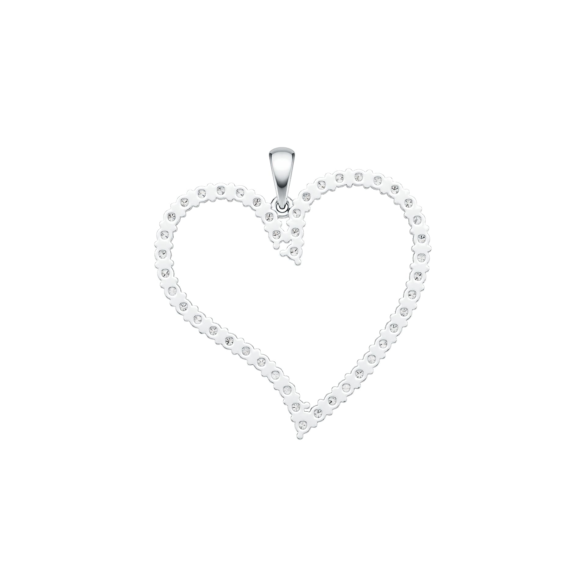 Sterling Silver Semi Mount Pendant Setting Round RD 2x2mm DHJ